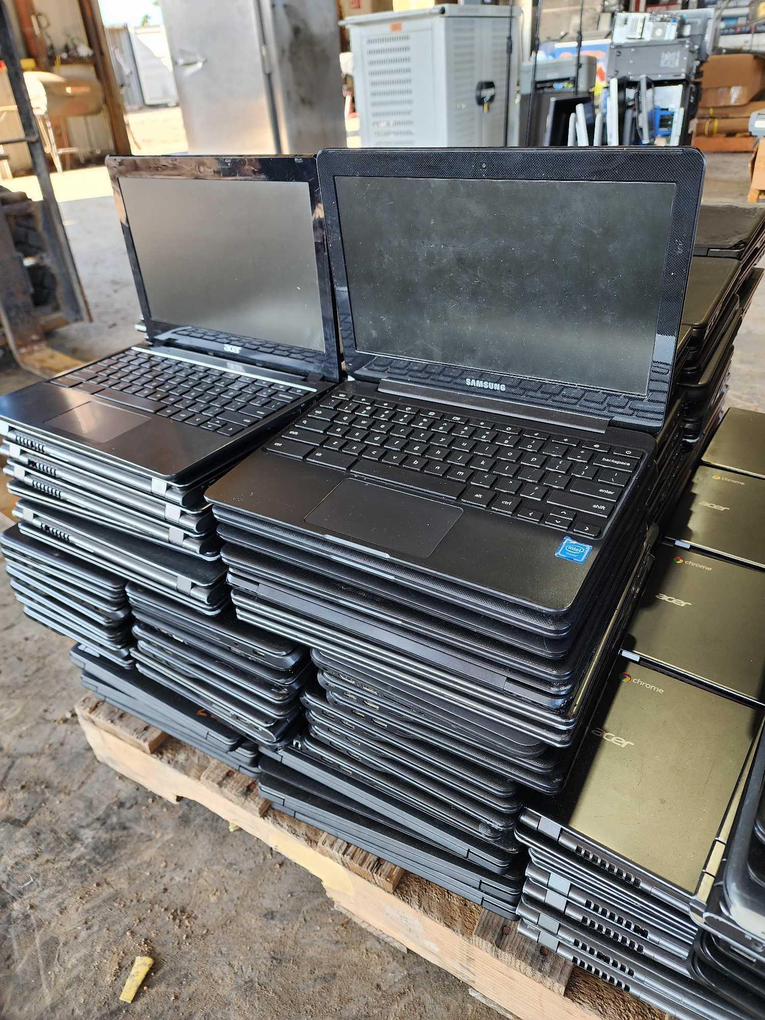 (1) Pallet of Assorted Laptops (Acer Chrome, Samsung, HP)