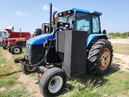 New Holland Model TS100 Tractor w/Shredder and Boom Attachment, Srl. #05418
