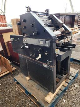 AB Dick 9910 Single Color Offset Printing Press, (1) Box w/ Printing Press Parts