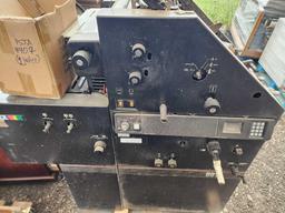 AB Dick 9910 Single Color Offset Printing Press, (1) Box w/ Printing Press Parts