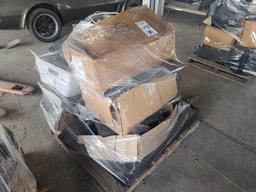 Pallet of Monitors, Keyboards, Misc. Electronics