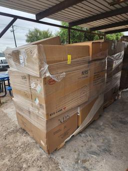 (2 Pallets) of KN95 Protective Masks and Disposable Isolation Gowns
