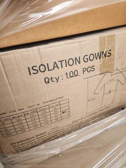 (2 Pallets) of KN95 Protective Masks and Disposable Isolation Gowns
