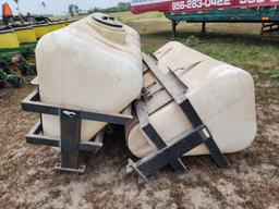 (2) 250 Gal Water Tanks on Frames