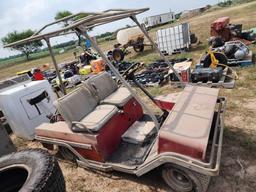 Red Golf Cart