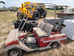 Red Golf Cart