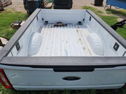 White Ford 4x4 Pickup Truck Bed