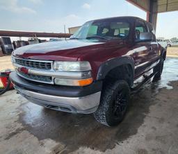 2001 Chevrolet Silverado Pickup Truck, VIN # 2GCEK19T911149208