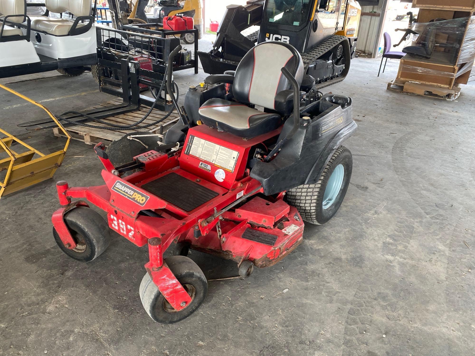 Snapper S150 XT Pro Zero Turn Commercial Mower *RECEIPT SERVES AS BILL OF SALE