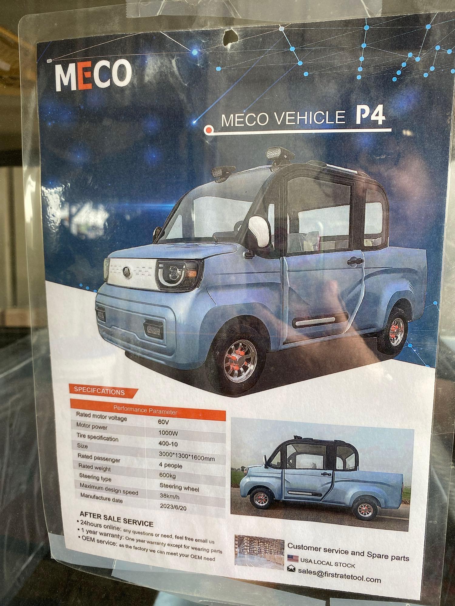 2024 Unused MECO P4 - 4 Seat Electric Vehicle