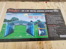 2024 Unused Diggit...MSC2030F 20 x 30 All-Steel Garage Carport Shed