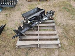 2024 Unused MIVA Excavator 12 Inch Auger and 24 Inch Bucket Attachments
