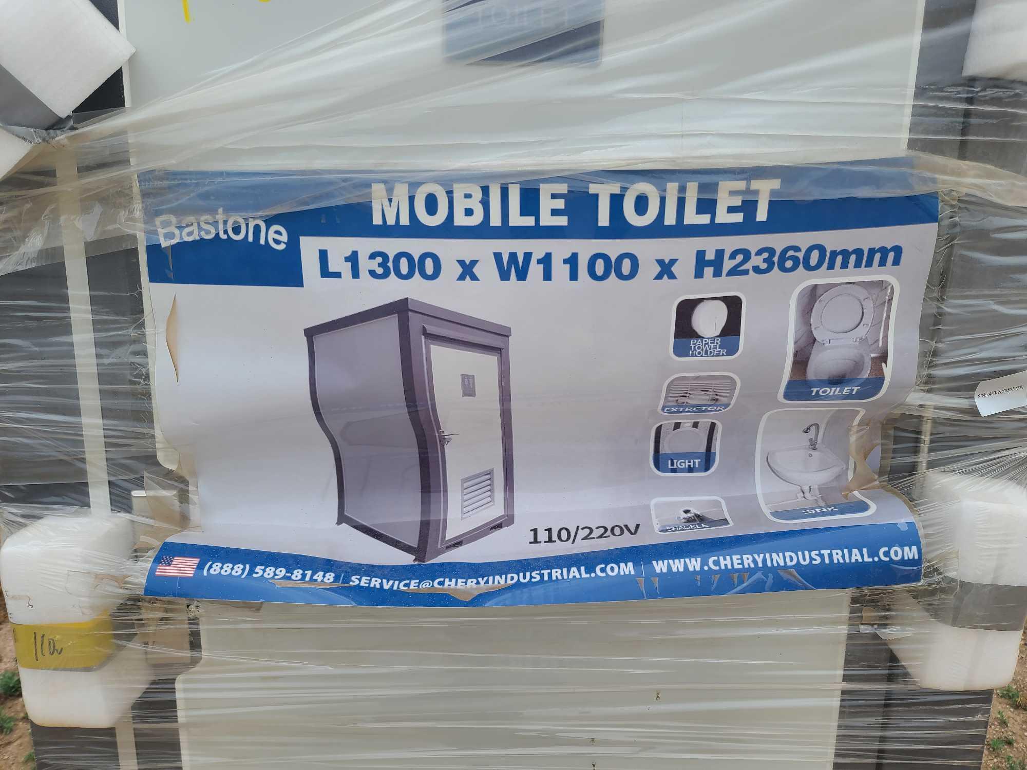 2024 Unused Bastone 110V/220V Portable Mobile Toilet with Sink