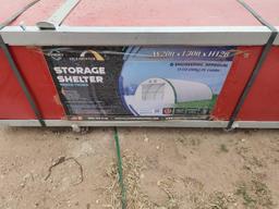 2024 Unused Gold Mountain Model 203012R-300g PE Dome Storage Shelter Single-Truss