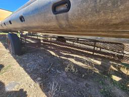 Group of Aluminum Irrigation Pipes on Flat-Bed 19'x8'5" Trailer19FT X 8FT 5IN.