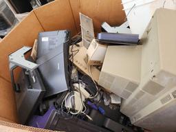 Dell and Epson Monitors, Keyboards, Snowball Pro USB Microphone, Wires/Cables, Misc. Electronics