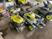 Ryobi 3300 PSI Pressure Washer, Ryobi 40V HP Brushless Mower