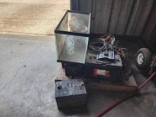 Fish Tank, Battery, Texas Plate, Cables