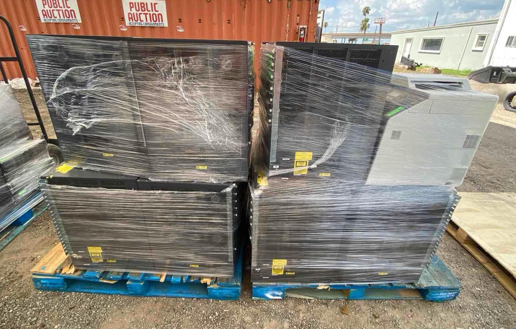 Group of HP Printers, Group of Catalyst 6500-E Series on 2 Pallets