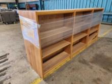 (1) Long Double-Sided Book Shelf