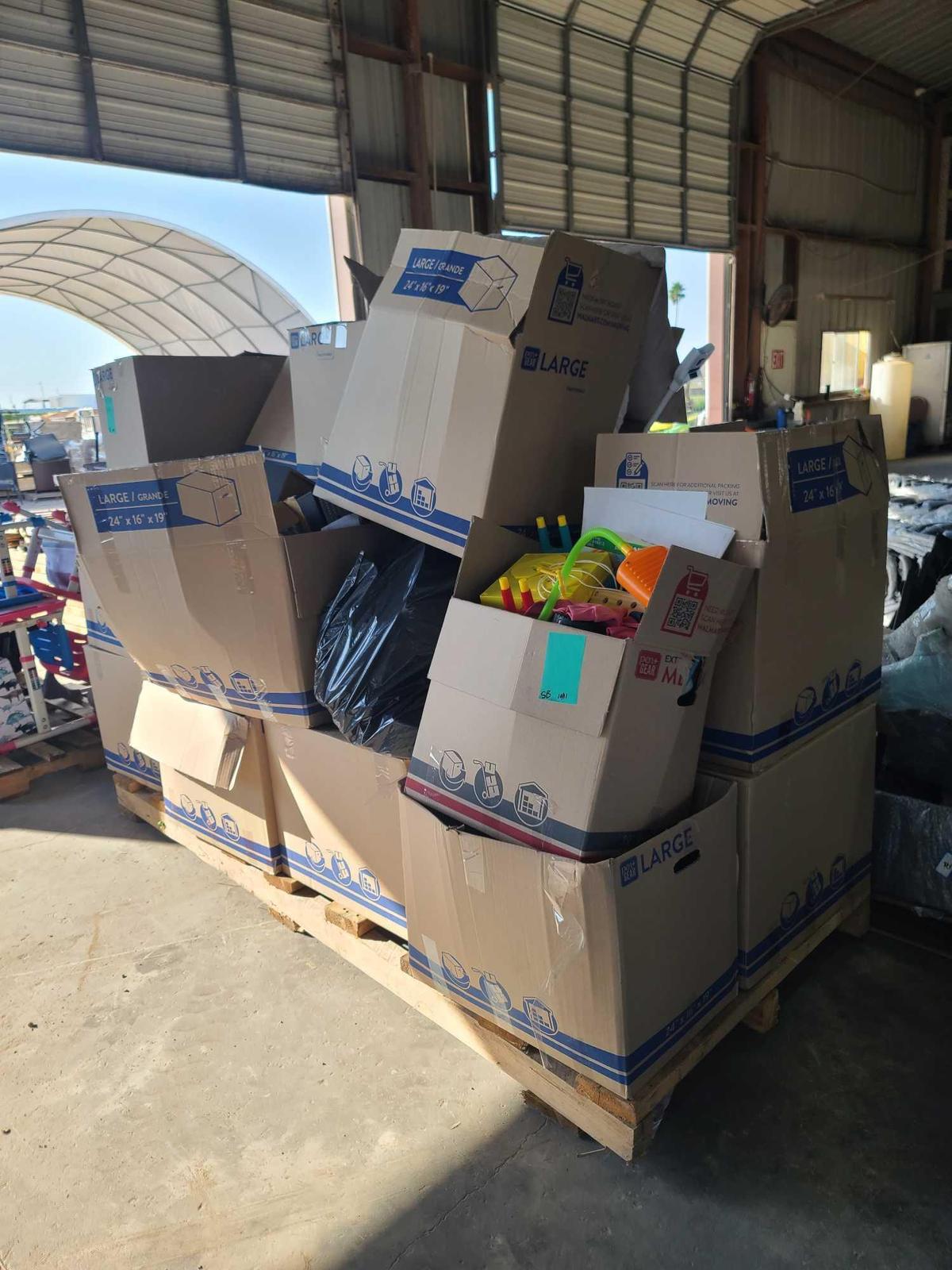 (1) Pallet w/ Microscope, To-Go Lunch Boxes, Pair of Sony Desktop Speakers, Children's Toys, Misc. I