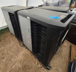 (4) Mobile Tablet/Laptop Charging Station Carts