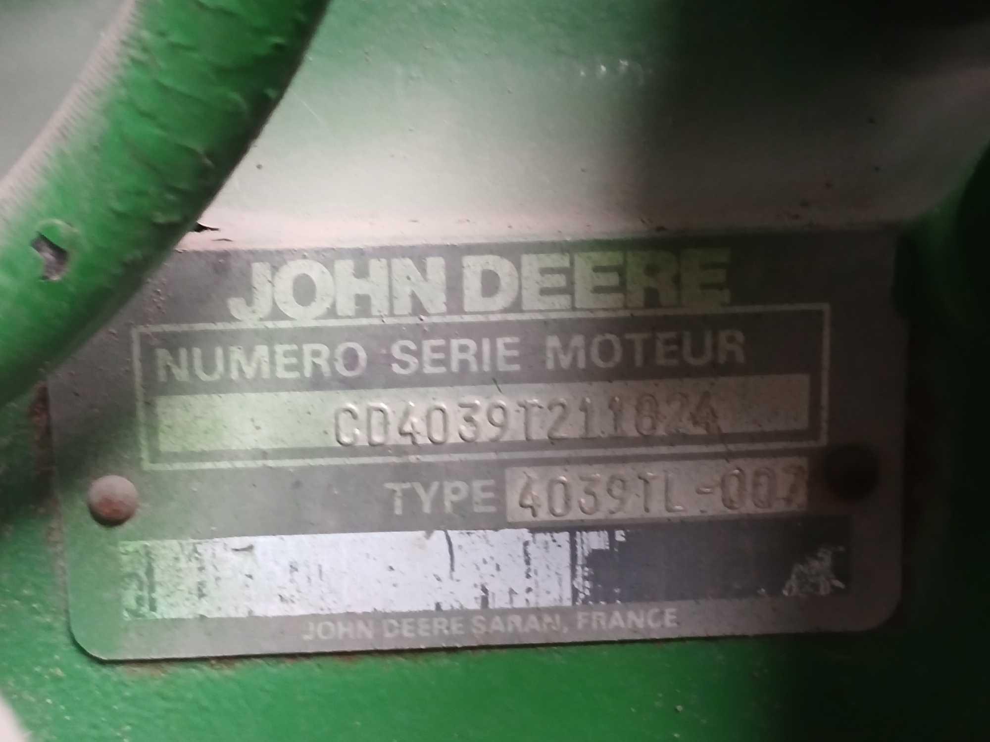 John Deere 2750 Tractor, *RECEIPT SERVES AS BILL OF SALE
