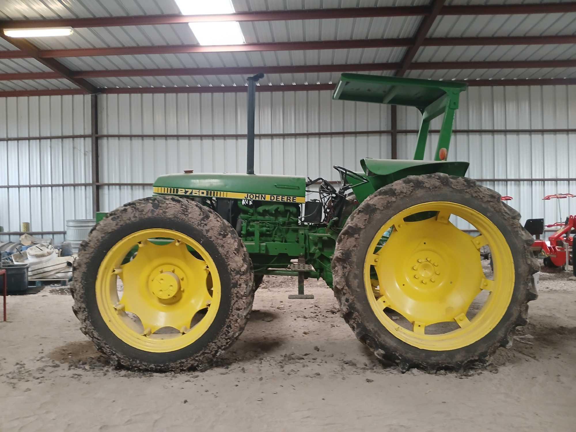 John Deere 2750 Tractor, *RECEIPT SERVES AS BILL OF SALE