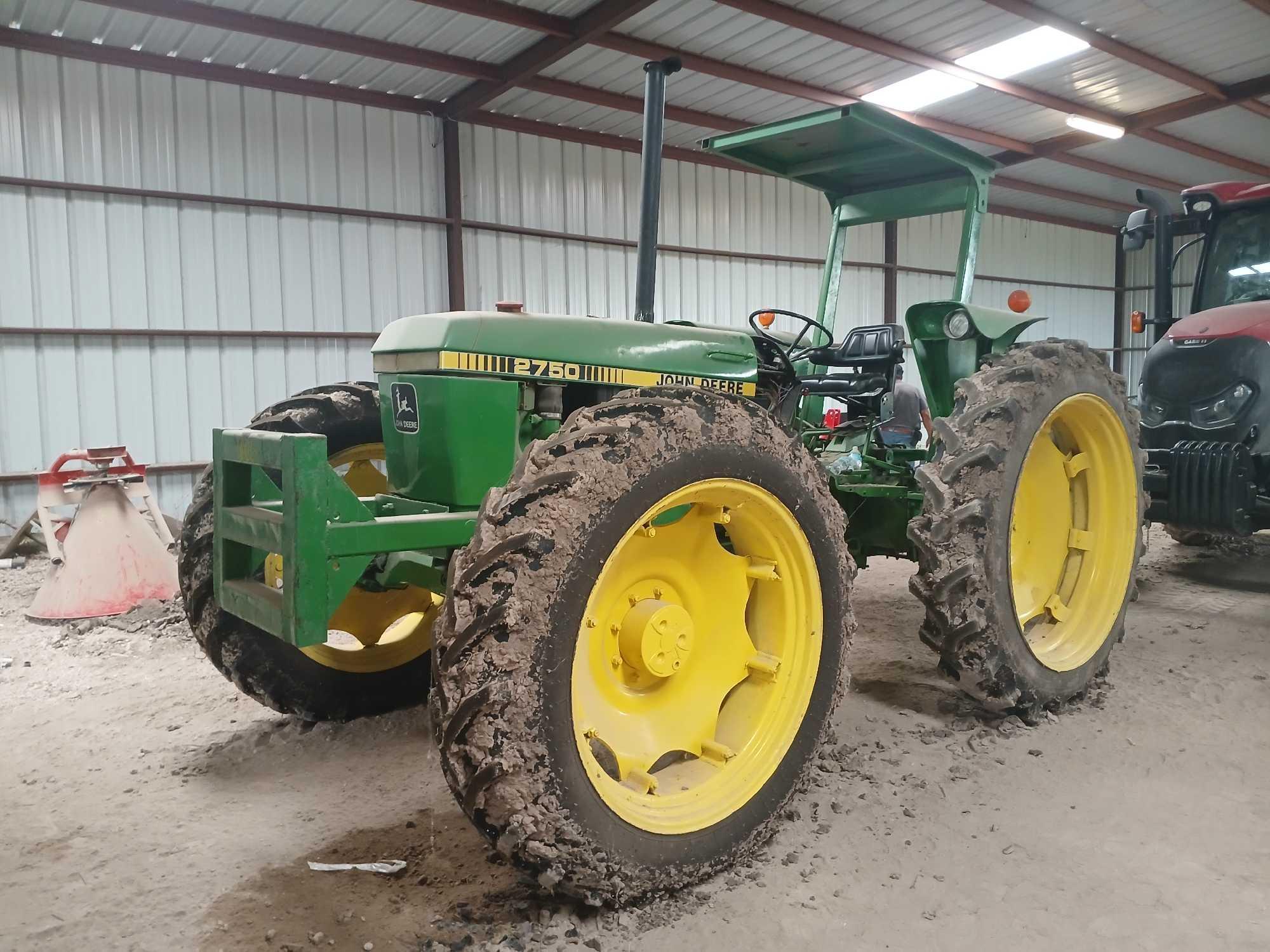 John Deere 2750 Tractor, *RECEIPT SERVES AS BILL OF SALE