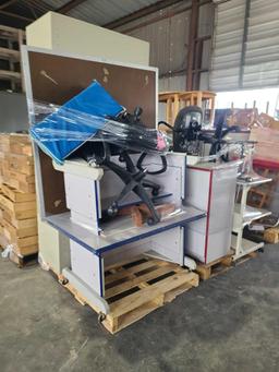 (2) Pallets w/ (3) Cabinets, (1) Bulletin Board, (1) White Board,etc.