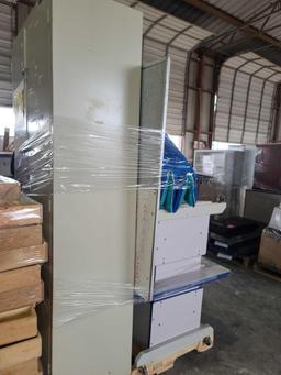 (2) Pallets w/ (3) Cabinets, (1) Bulletin Board, (1) White Board,etc.