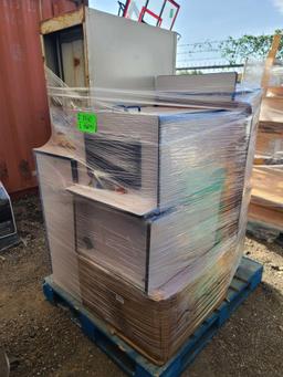 (1) Pallet w/ (1) File Cabinet, Play and Pretend Kitchen