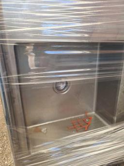 (1) Pallet w/ (2) Stainless/S Commercial Sinks, (1) File Cabinet