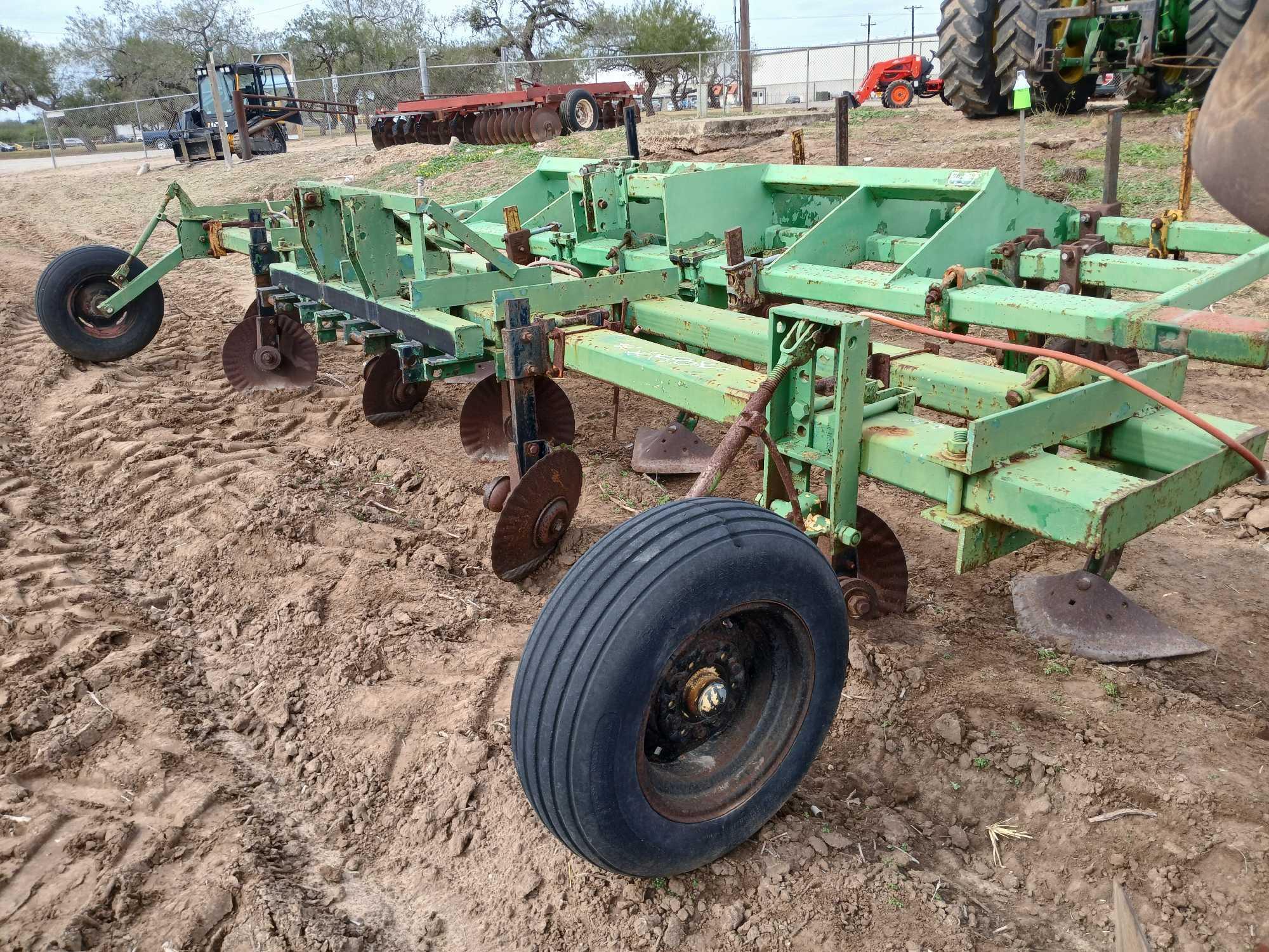 Double 4x7 Tool Bar w/ Shanks and Disc Coulters