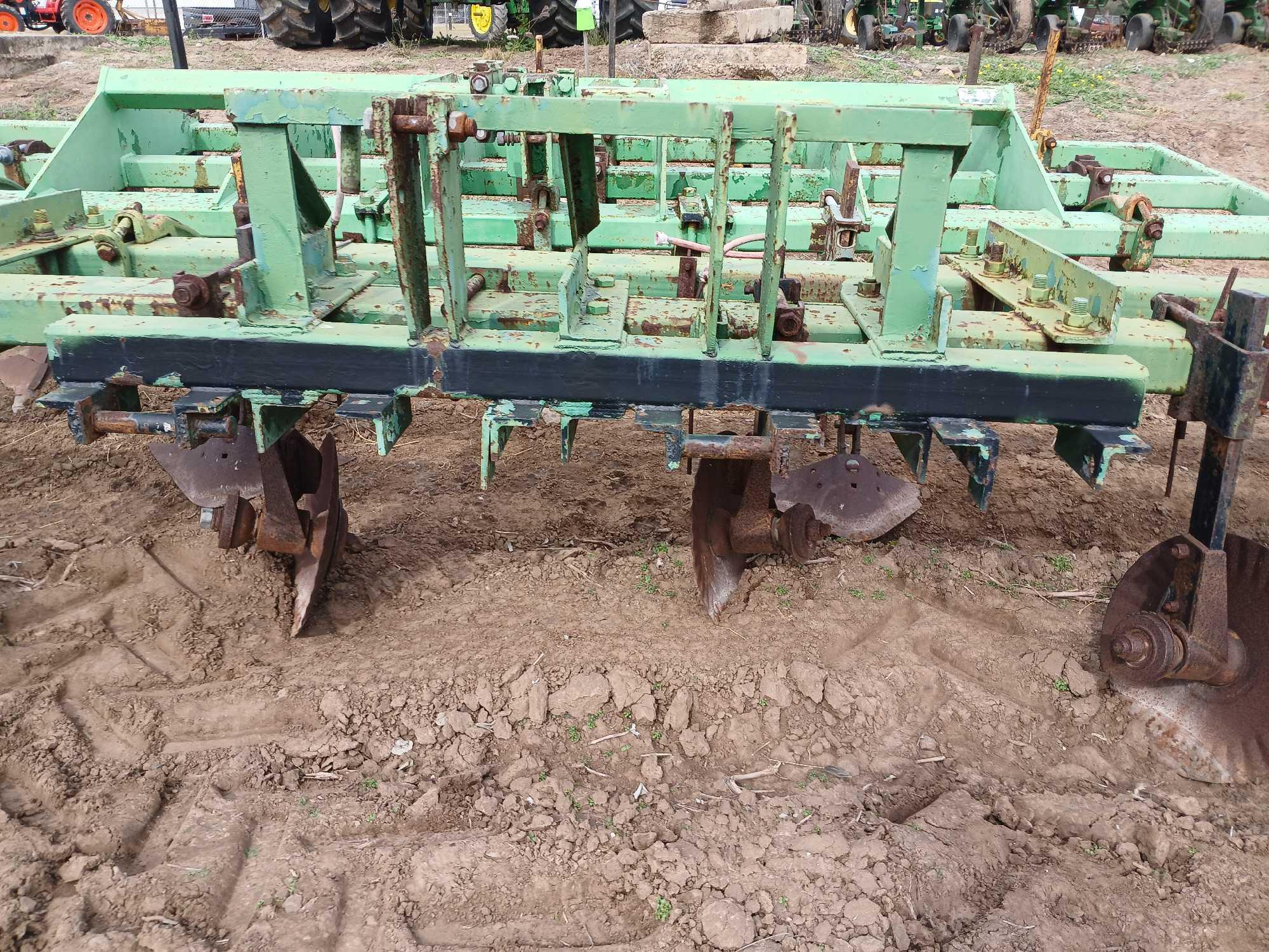 Double 4x7 Tool Bar w/ Shanks and Disc Coulters