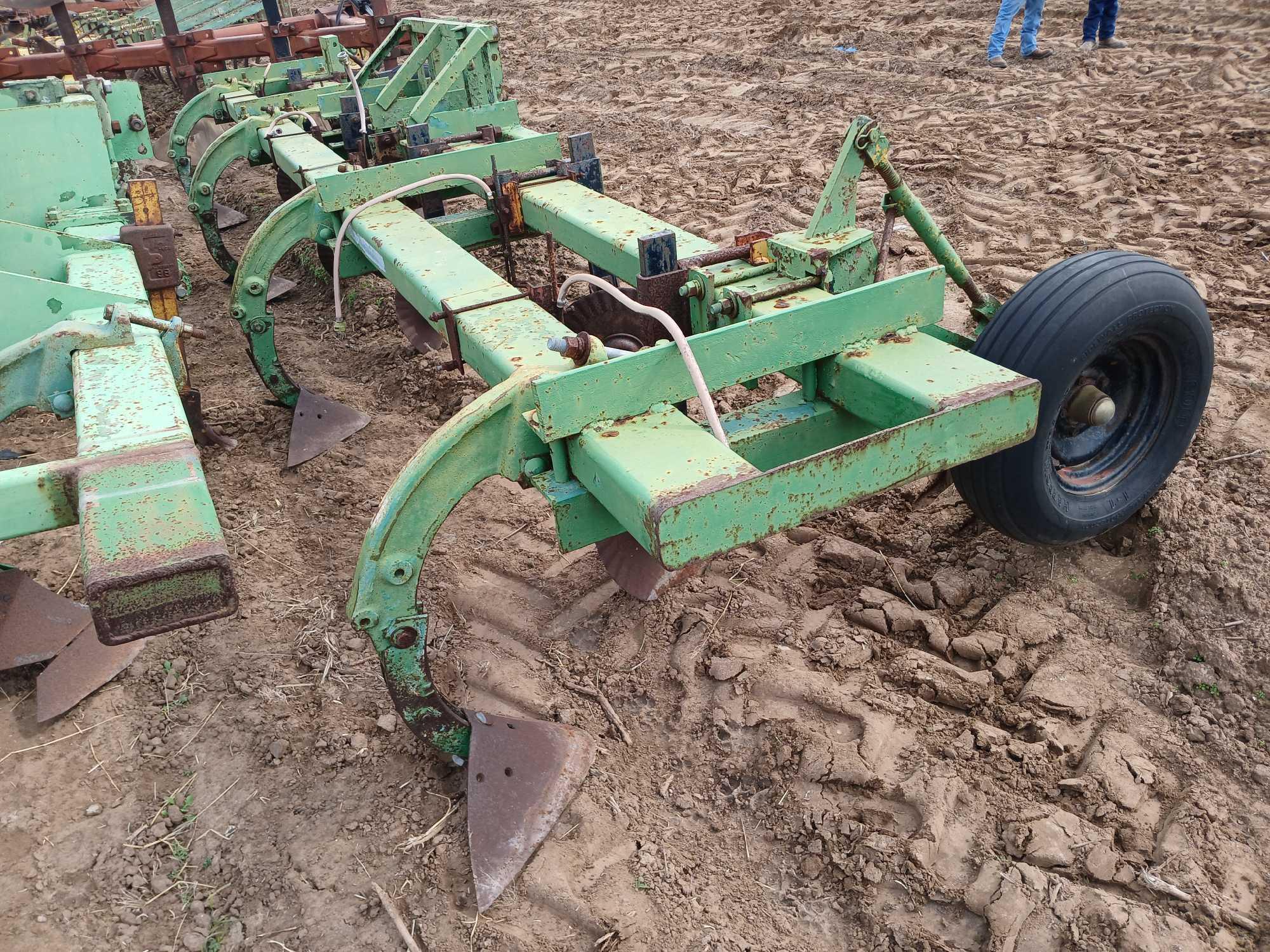 Double 4x7 Tool Bar w/ Shanks and Disc Coulters