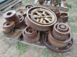 Assorted Pulley, Sprockets and Hubs