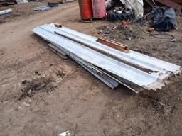 Group of Aluminum Corrugated Tin Sheets