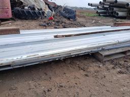 Group of Aluminum Corrugated Tin Sheets
