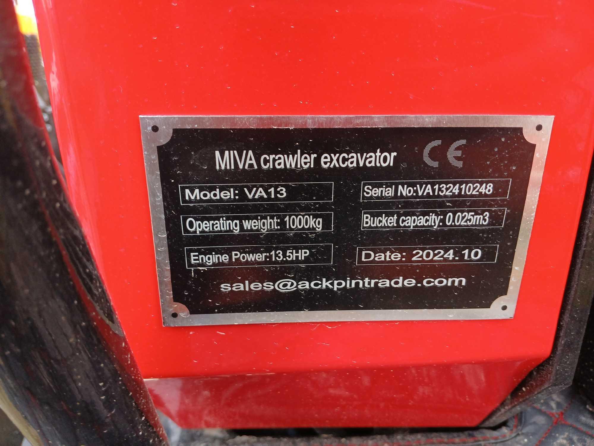 2024 Unused MIVA VA13 Mini Crawler Excavator, Srl.#VA132410248