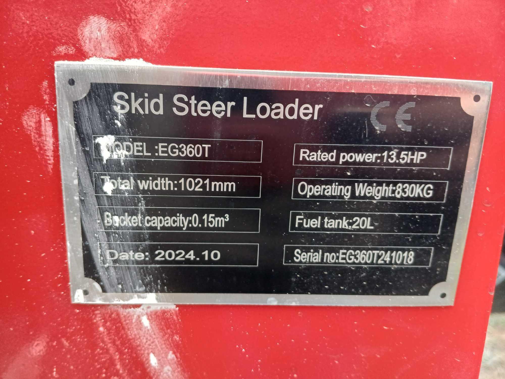 2024 Unused EGN EG360T Ride-On Skid Steer Track Loader, Srl.#EG360T241018