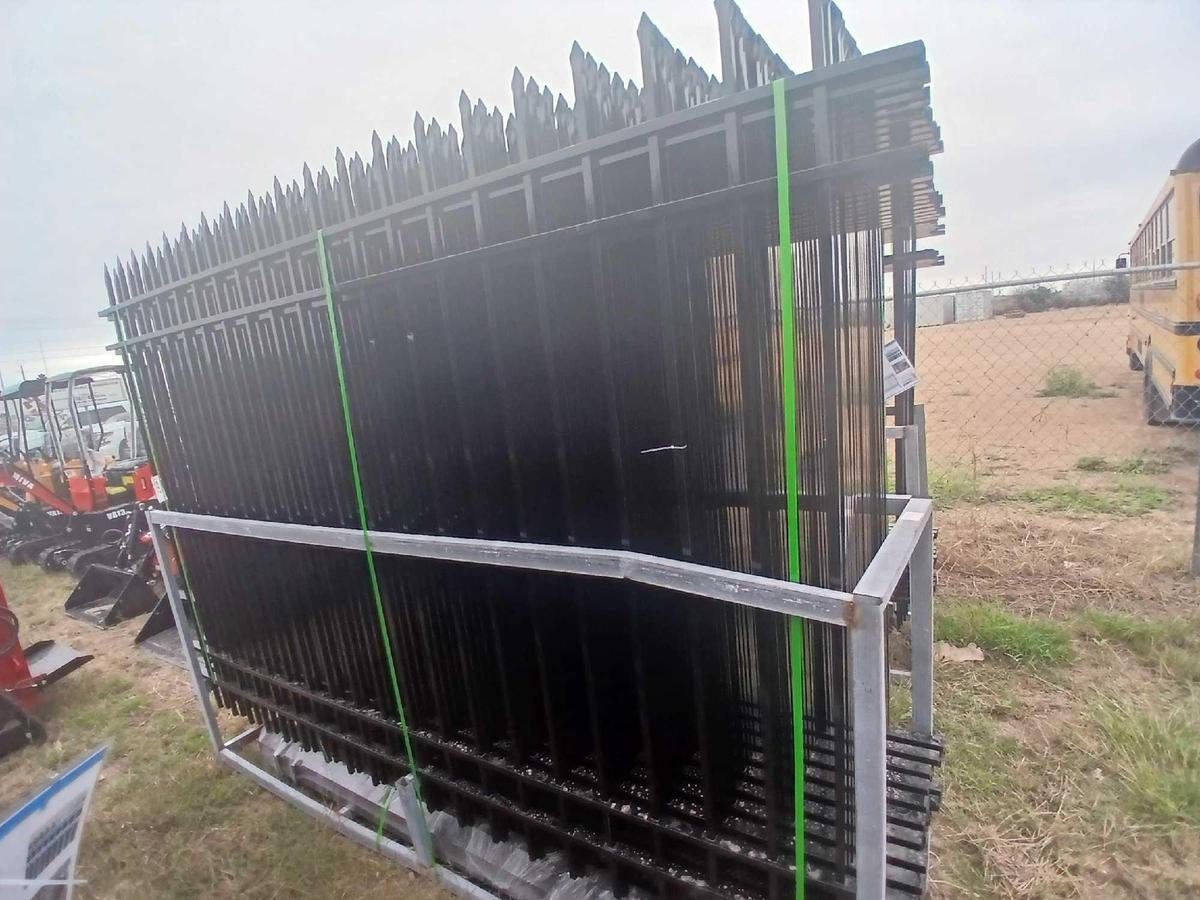 Group of (20) 2024 Unused Model FEN20 Galvanized Steel Landscape Fencing