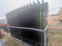 Group of (20) 2024 Unused Model FEN20 Galvanized Steel Landscape Fencing