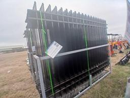 Group of (20) 2024 Unused Model FEN20 Galvanized Steel Landscape Fencing