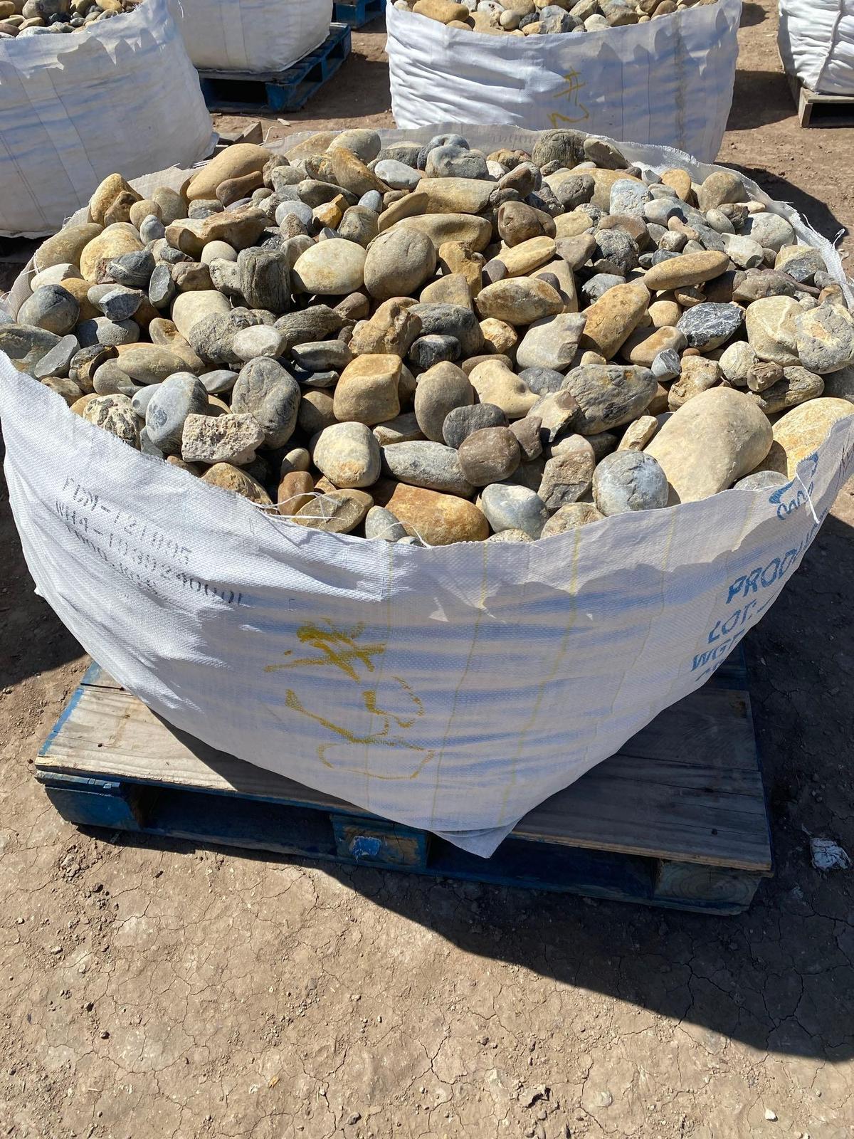 Pallet of Landscape River Rocks