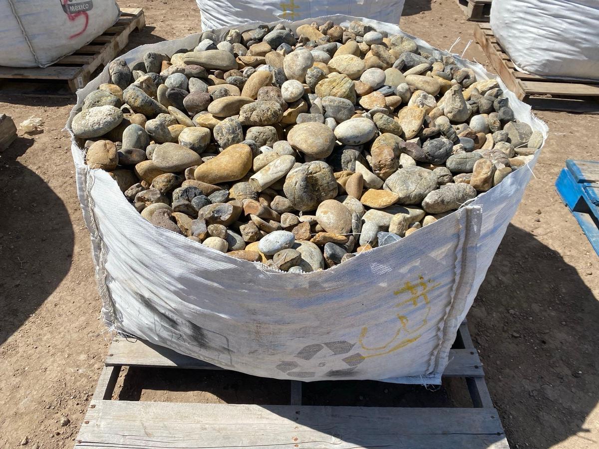Pallet of Landscape River Rocks