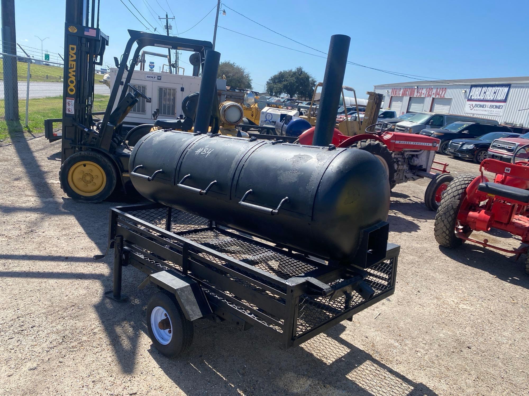 Custom Made BBQ Pit on Trailer, *RECEIPT SERVES AS BILL OF SALE