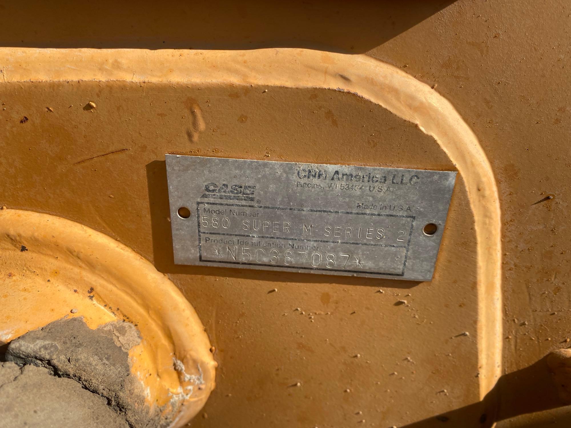Case 580 Super M Series 2 Backhoe Extendahoe Loader, P.I.N.#N5C387087