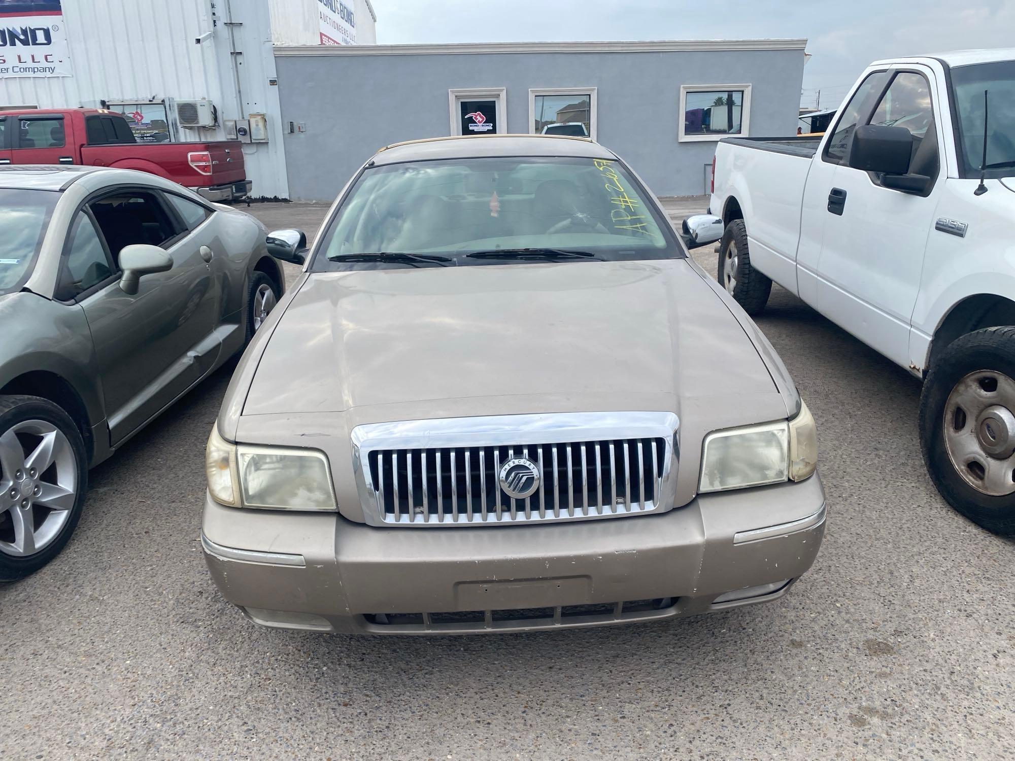 2006 Mercury Grand Marquis Passenger Car, VIN # 2MEHM75V66X651663 *VSF FORM