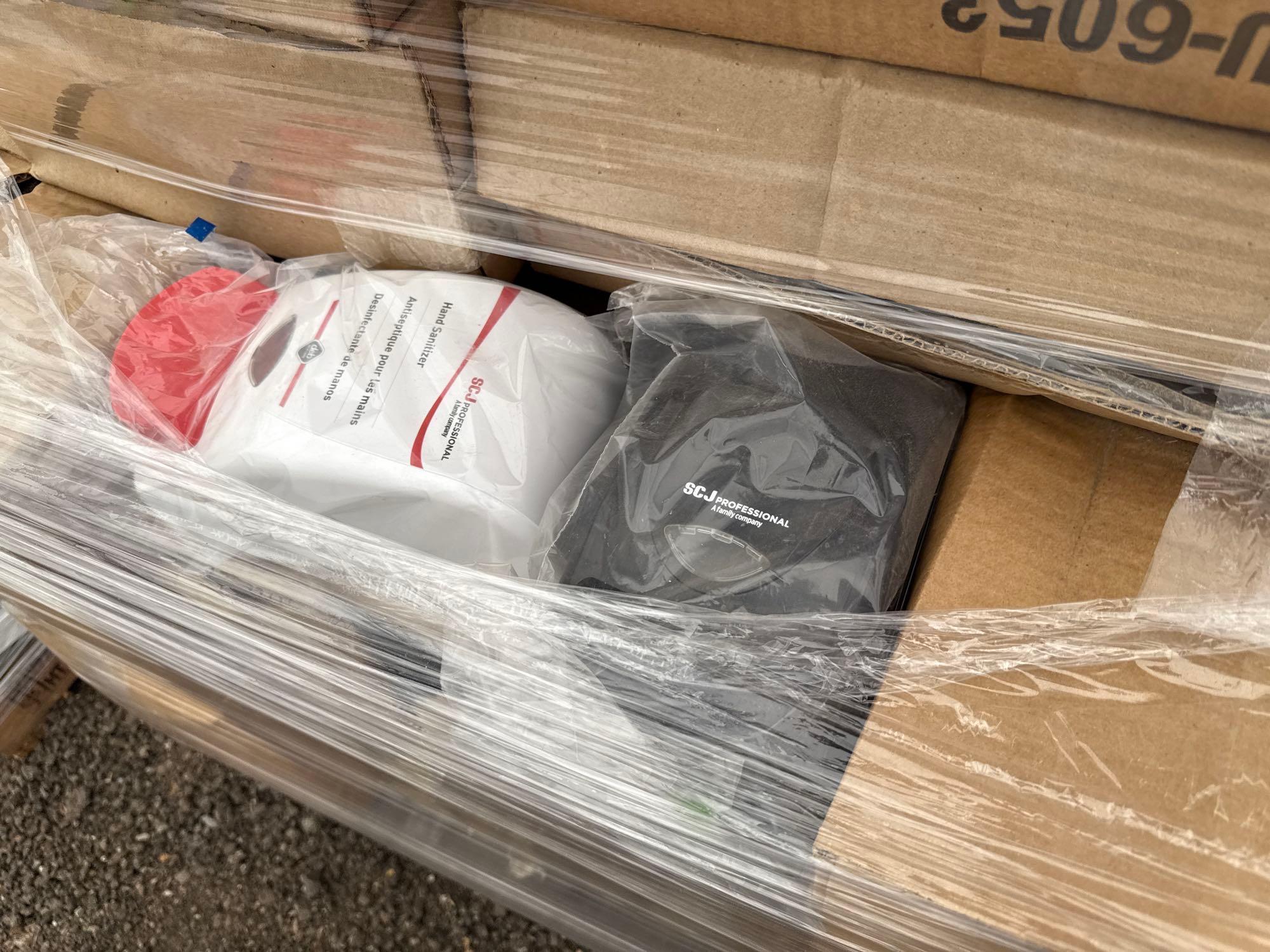 Pallet w/ Assorted Commercial Dispensers in Boxes
